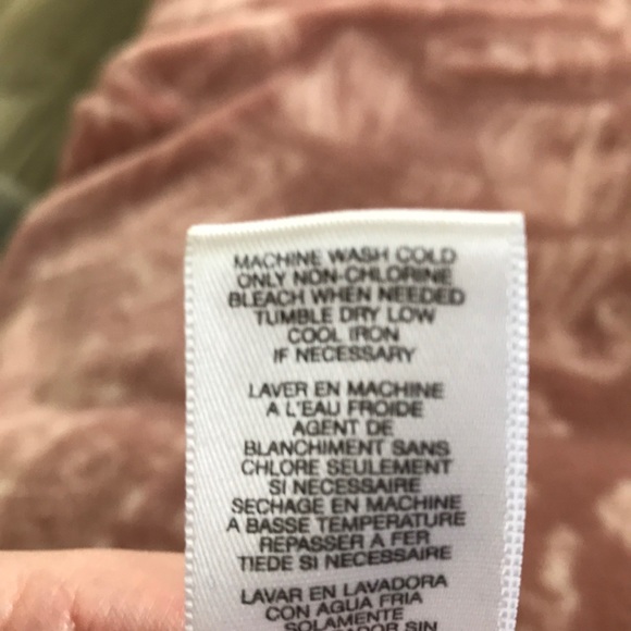 🌸☀️MICHAEL KORS BLOUSE SZ XS PETITE BROWN & TAN LIGHT & FLOWY GREAT CONDITION! - Picture 4 of 5